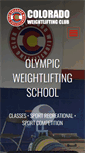 Mobile Screenshot of coloradoweightlifting.com